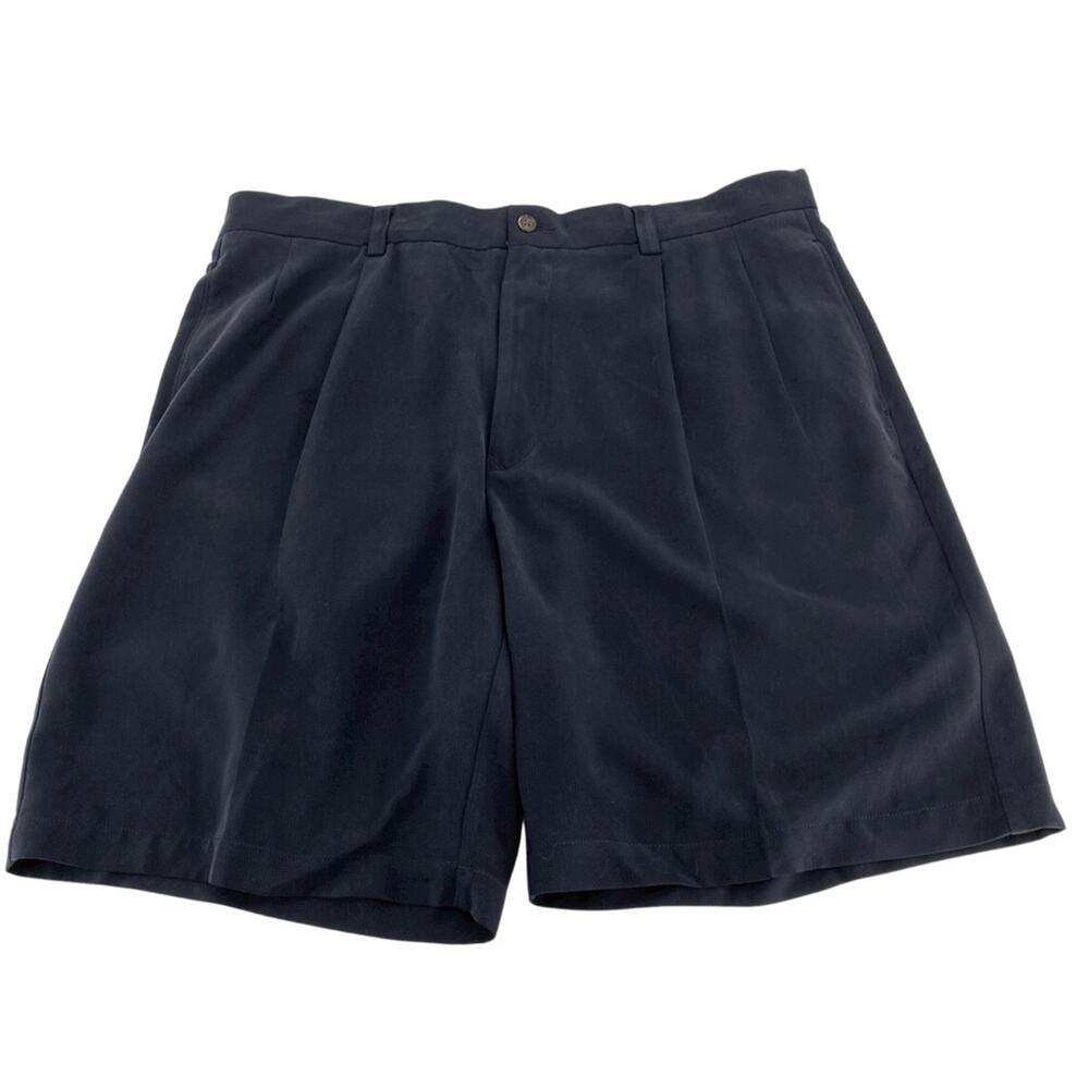 Tommy Bahama men’s black 100% silk shorts size 38
